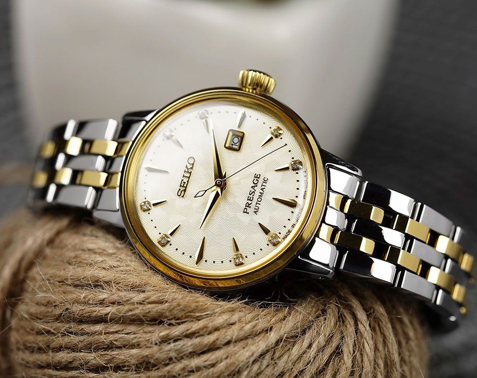 Seiko Presage Automatic Women Watches in Round case White Dial