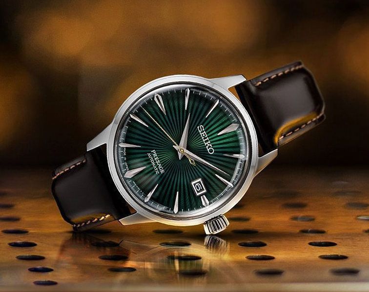 Seiko Cocktail Time 40.5 mm Watch in Green Dial