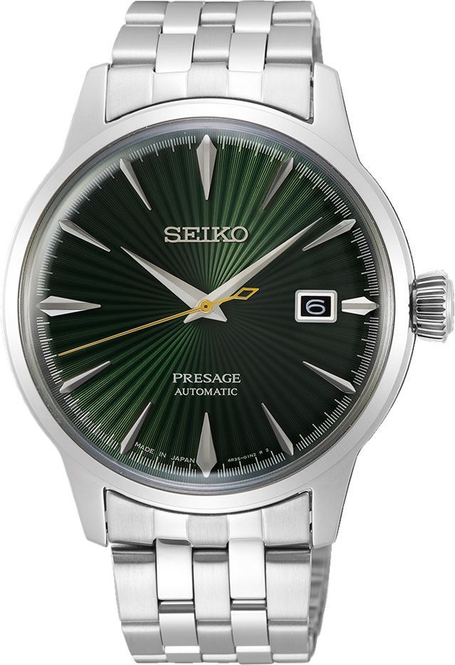 Seiko Presage Cocktail Time Green Dial 40.5 mm Manual Winding Watch For Men - 1