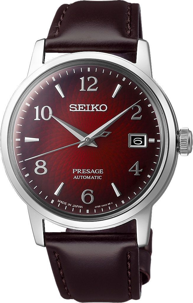 Seiko Presage Cocktail Time Red Dial 38.5 mm Automatic Watch For Men - 1