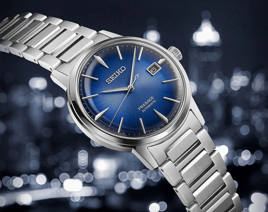 Seiko Presage Cocktail Time Blue Dial 39.52 mm Automatic Watch For Men - 2