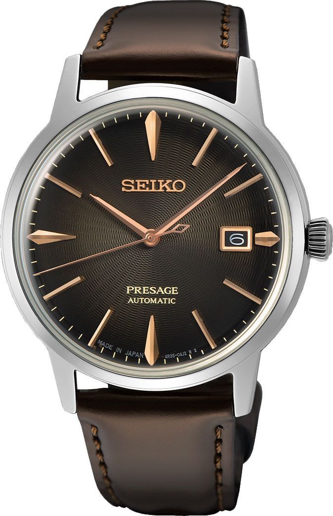 Seiko Presage Cocktail Time Grey Dial 39.5 mm Automatic Watch For Men - 1