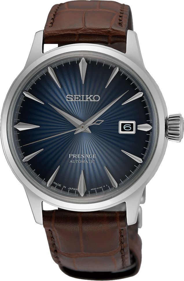Seiko Presage Cocktail Time Blue Dial 40.5 mm Manual Winding Watch For Men - 1