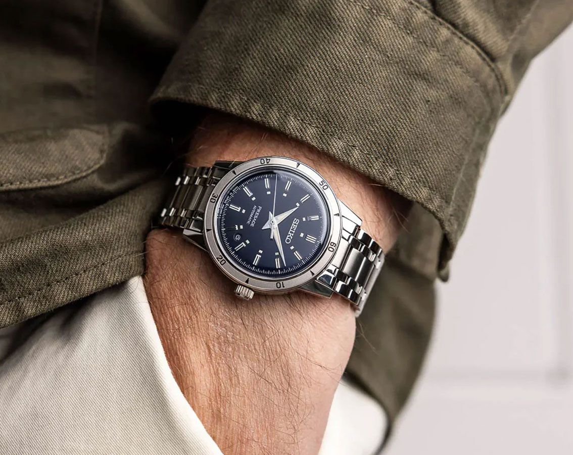 Wrist Watch 60s Style Watches Seiko Presage Automatic Men Watches