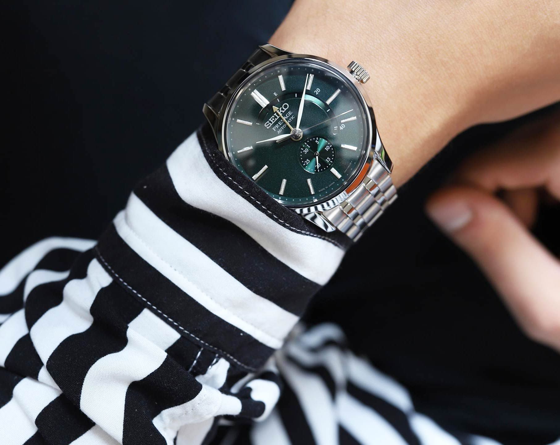 Seiko Japanese Garden 42 mm Watch in Green Dial