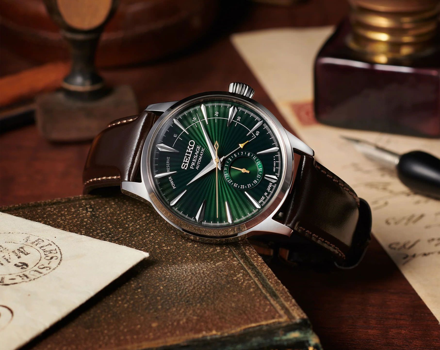 Seiko Presage 40.5 mm Watch in Green Dial