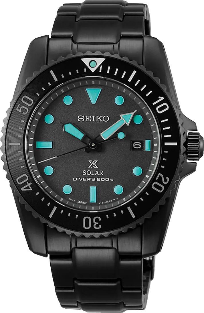 Seiko Prospex Sea Grey Dial 38.5 mm Solar Powered Watch For Men - 1