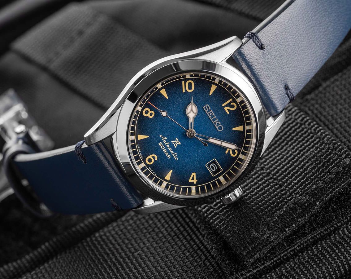 Seiko Land 38 mm Watch in Blue Dial