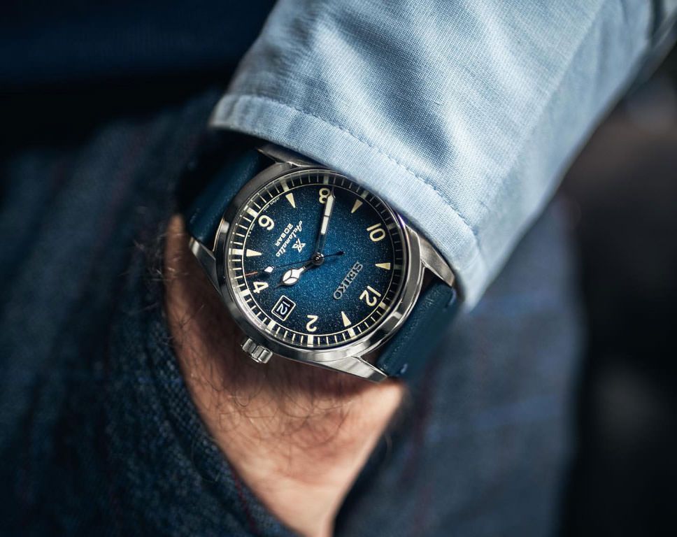 Seiko Land 38 mm Watch in Blue Dial