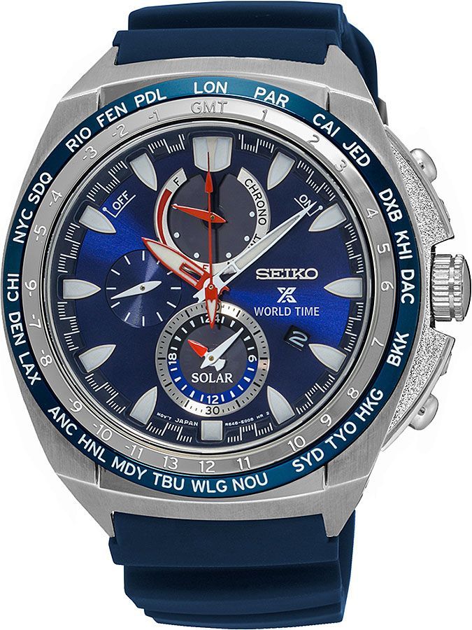 Seiko Prospex  Blue Dial 44.6 mm Quartz Watch For Men - 1