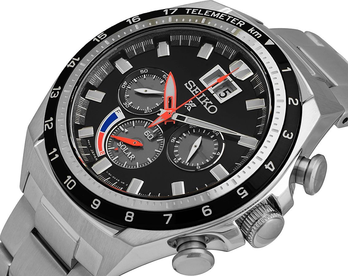 Seiko Prospex Sea Black Dial 44.9 mm Solar Powered Watch For Men - 4