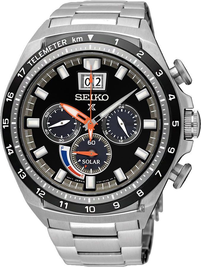Seiko Prospex Sea Black Dial 44.9 mm Solar Powered Watch For Men - 1