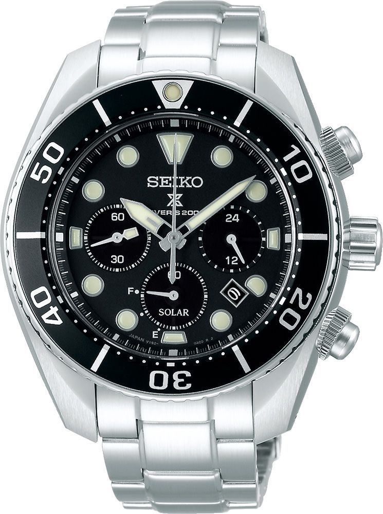 Seiko Prospex Sea Black Dial 44.5 mm Quartz Watch For Men - 1