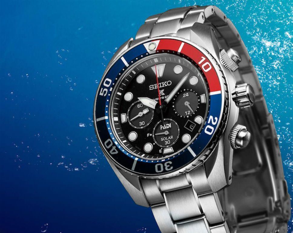 Seiko Prospex Sea Black Dial 44.5 mm Quartz Watch For Men - 5