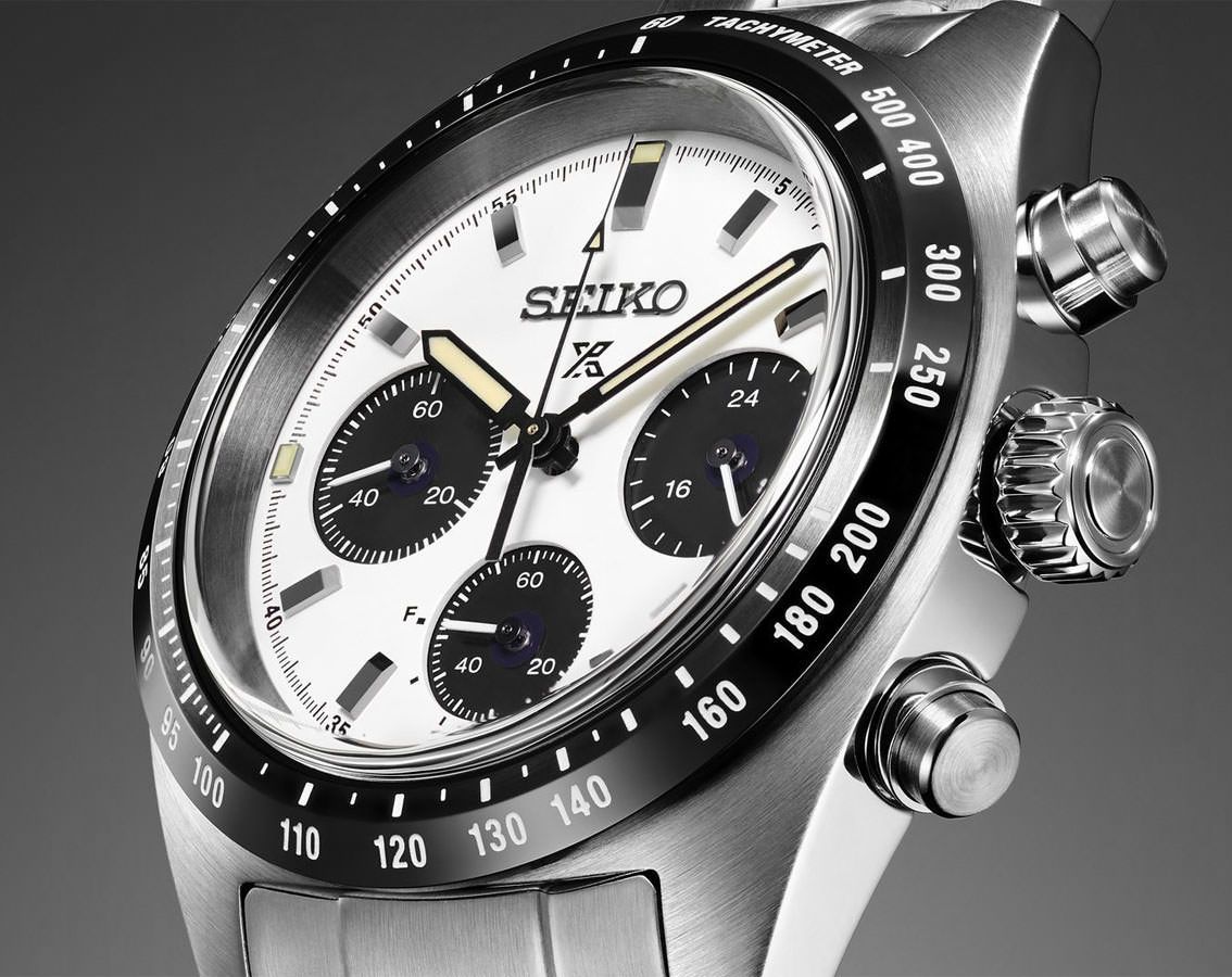 Seiko Prospex Speedtimer White Dial 39 mm Quartz Watch For Men - 2