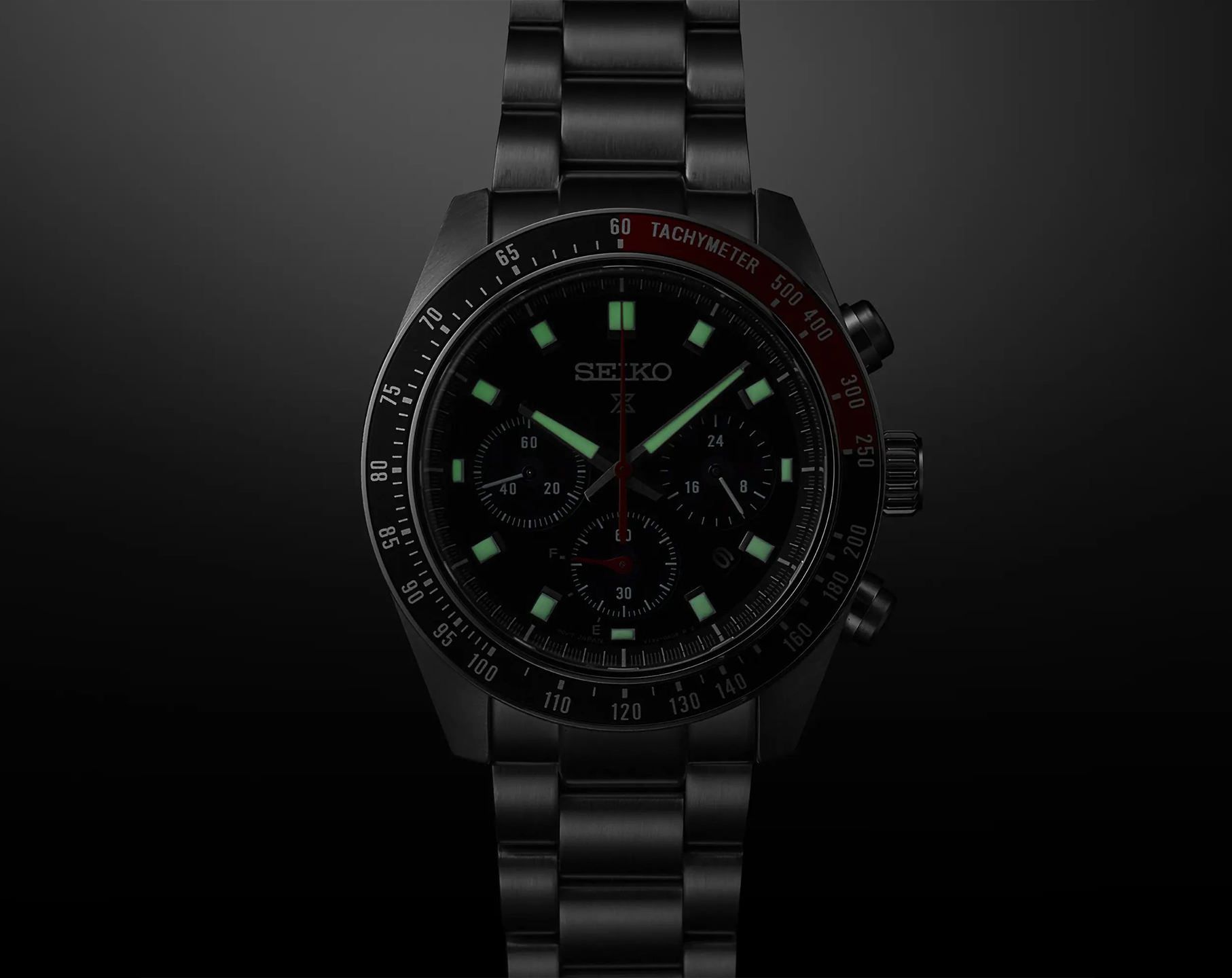 Seiko Prospex Speedtimer Black Dial 41.4 mm Solar Powered Watch For Men - 2