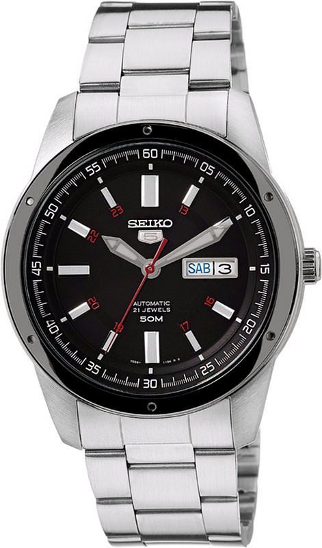 Seiko Seiko 5  Silver Dial 43.4 mm Automatic Watch For Men - 1