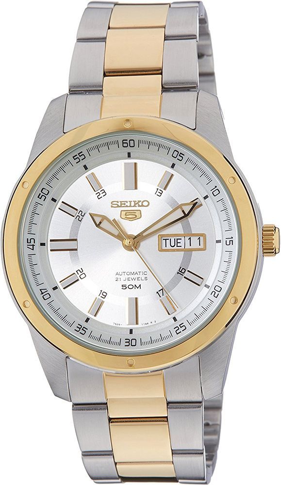 Seiko  44 mm Watch in Silver Dial For Men - 1