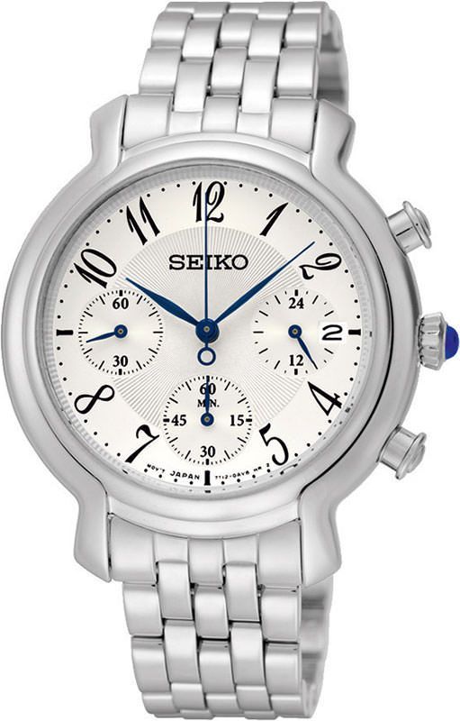 Seiko  35 mm Watch in Silver Dial For Women - 1