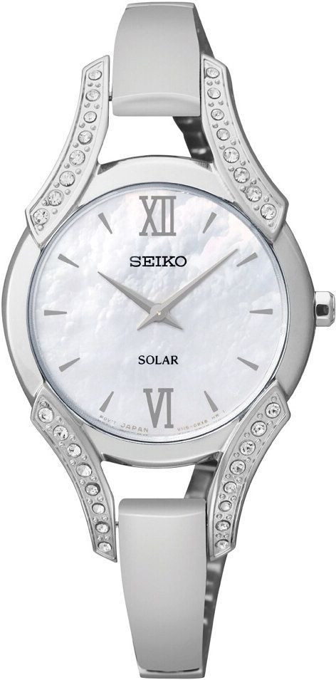 Seiko Solar  MOP Dial 28 mm Quartz Watch For Women - 1