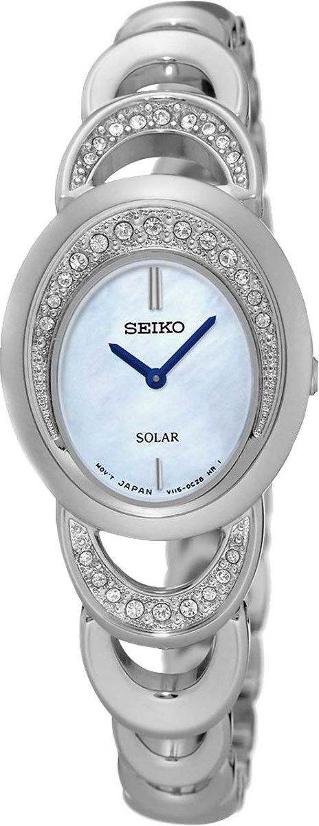 Seiko Solar  MOP Dial 23 mm Quartz Watch For Women - 1