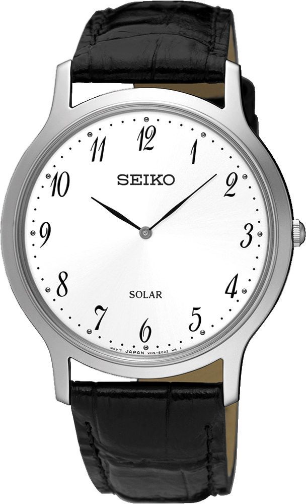Seiko Solar  White Dial 38 mm Quartz Watch For Unisex - 1