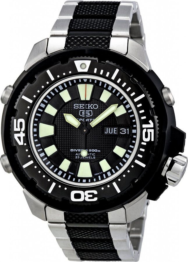 Seiko Sports  Black Dial 47 mm Automatic Watch For Men - 1