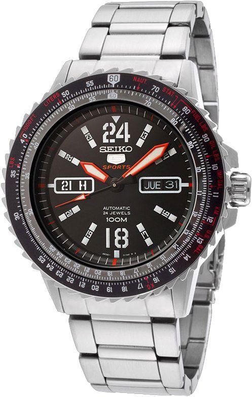 Seiko Sports  Black Dial 48 mm Automatic Watch For Men - 1