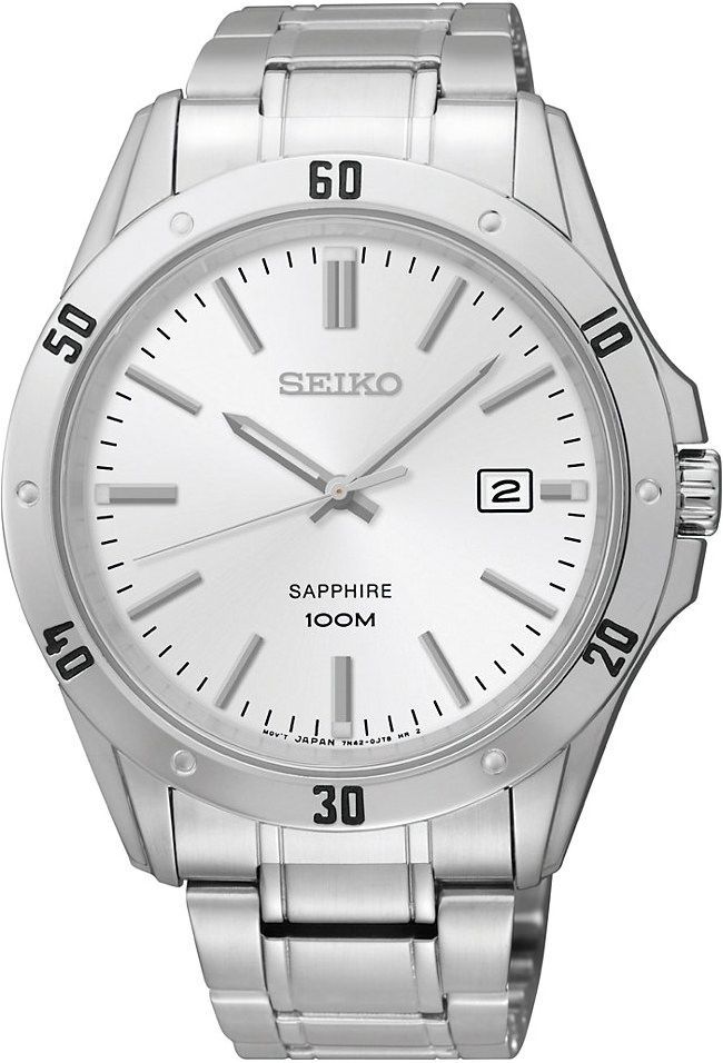 Seiko Sports  Silver Dial 41 mm Quartz Watch For Men - 1