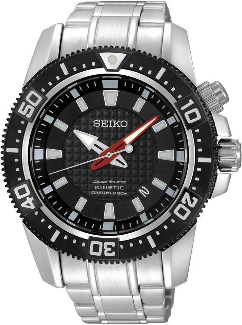Seiko  44 mm Watch in Black Dial For Men - 1