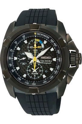 Seiko  45 mm Watch in Black Dial For Men - 1
