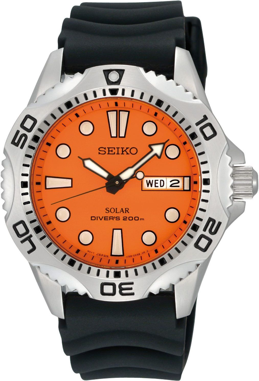 Seiko  42 mm Watch in Orange Dial For Men - 1