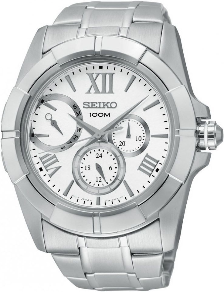 Seiko Lord  White Dial 42 mm Quartz Watch For Men - 1