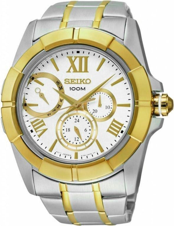Seiko Lord 42 mm Watch in White Dial