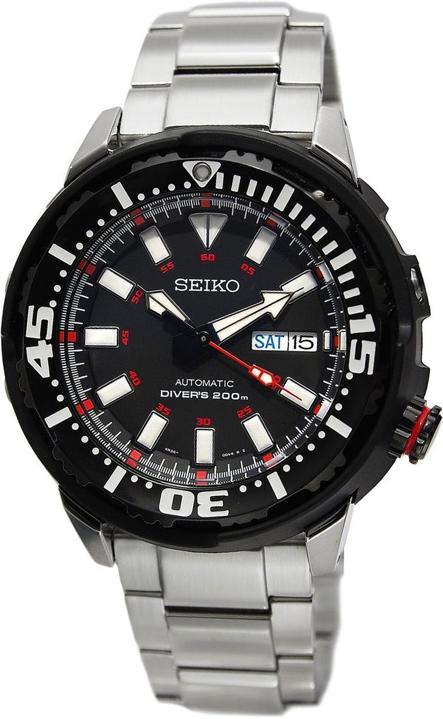 Seiko  44 mm Watch in Black Dial For Men - 1