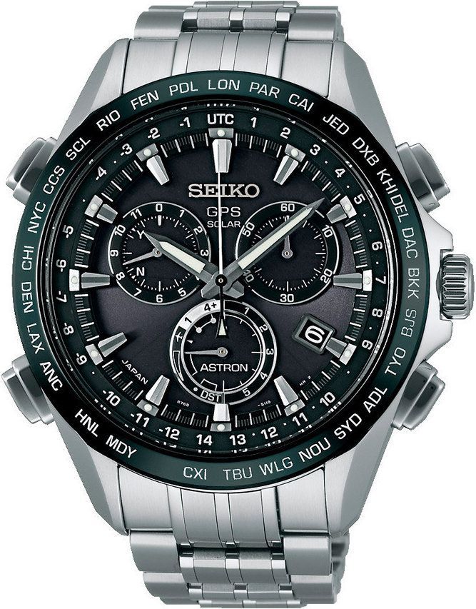 Seiko Astron  Black Dial 44 mm Quartz Watch For Men - 1