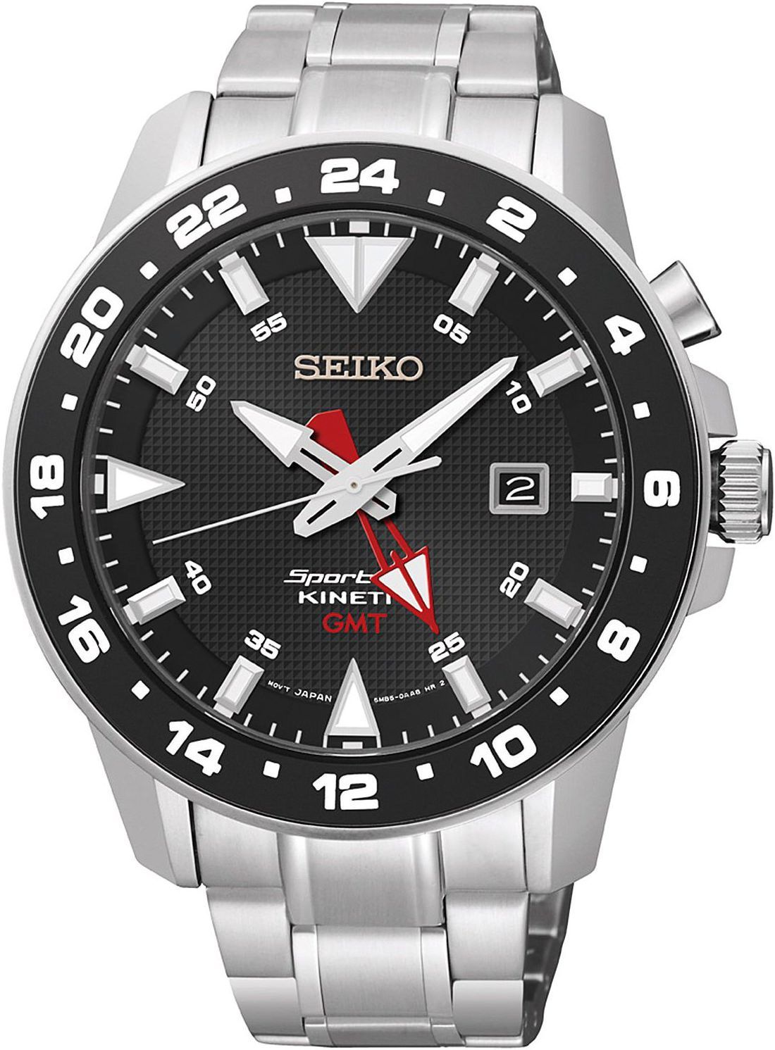 Seiko Sportura  Black Dial 44 mm Quartz Watch For Men - 1