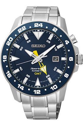 Seiko Sportura  Blue Dial 45 mm Quartz Watch For Men - 1