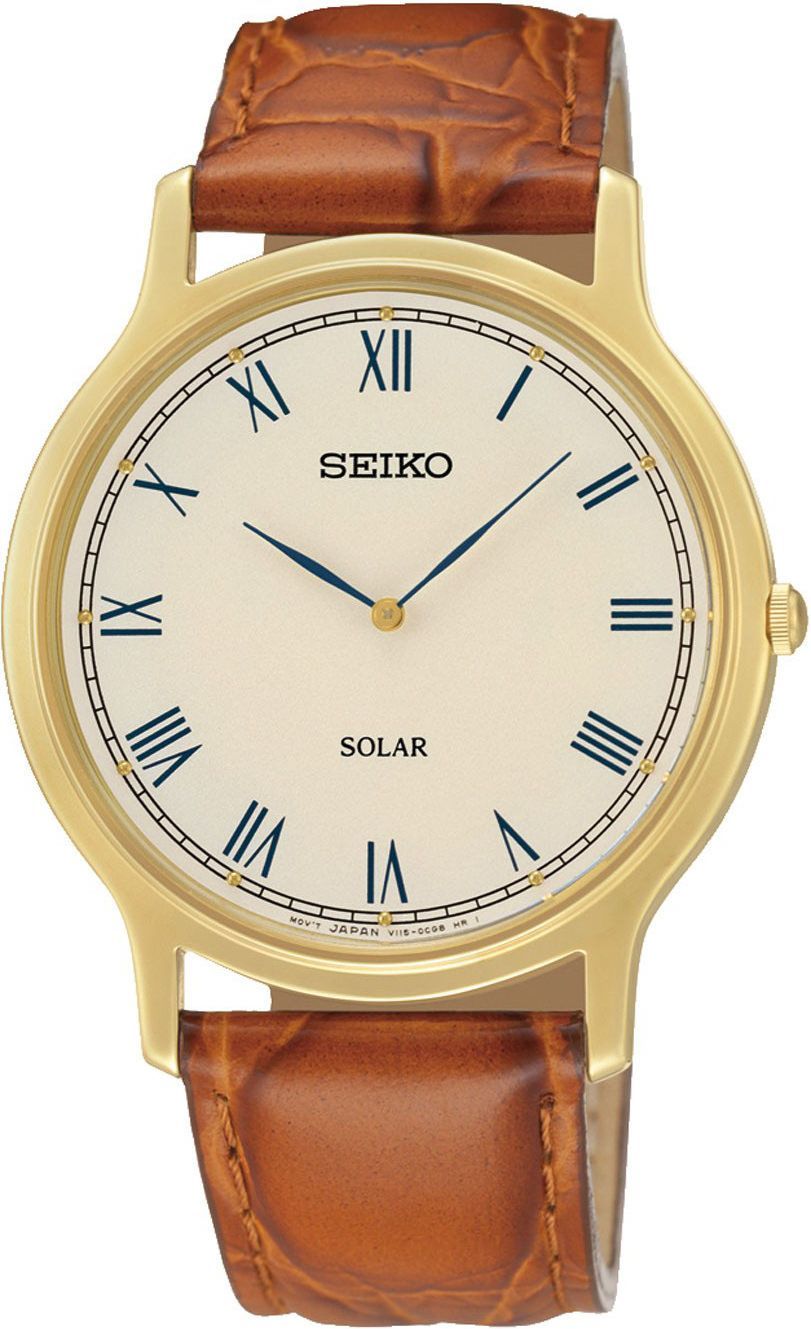 Seiko Solar  White Dial 38 mm Quartz Watch For Men - 1