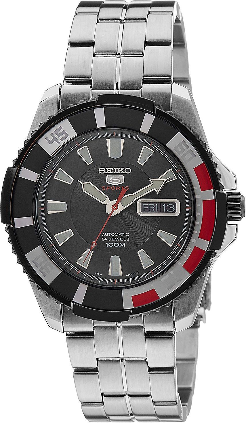 Seiko  44 mm Watch in Black Dial For Men - 1
