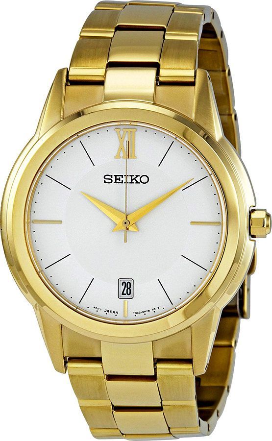 Seiko Dress  White Dial 38 mm Quartz Watch For Men - 1