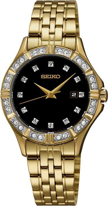 Seiko  36 mm Watch in Black Dial For Women - 1