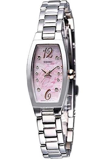 Seiko  24 mm Watch in Pink Dial For Women - 1