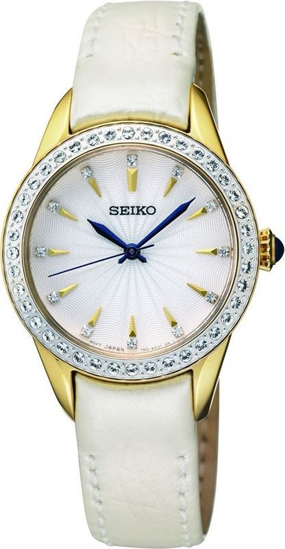 Seiko   White Dial 28 mm Quartz Watch For Women - 1