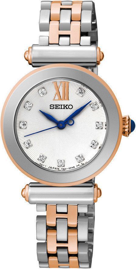 Seiko  28 mm Watch in Silver Dial For Women - 1