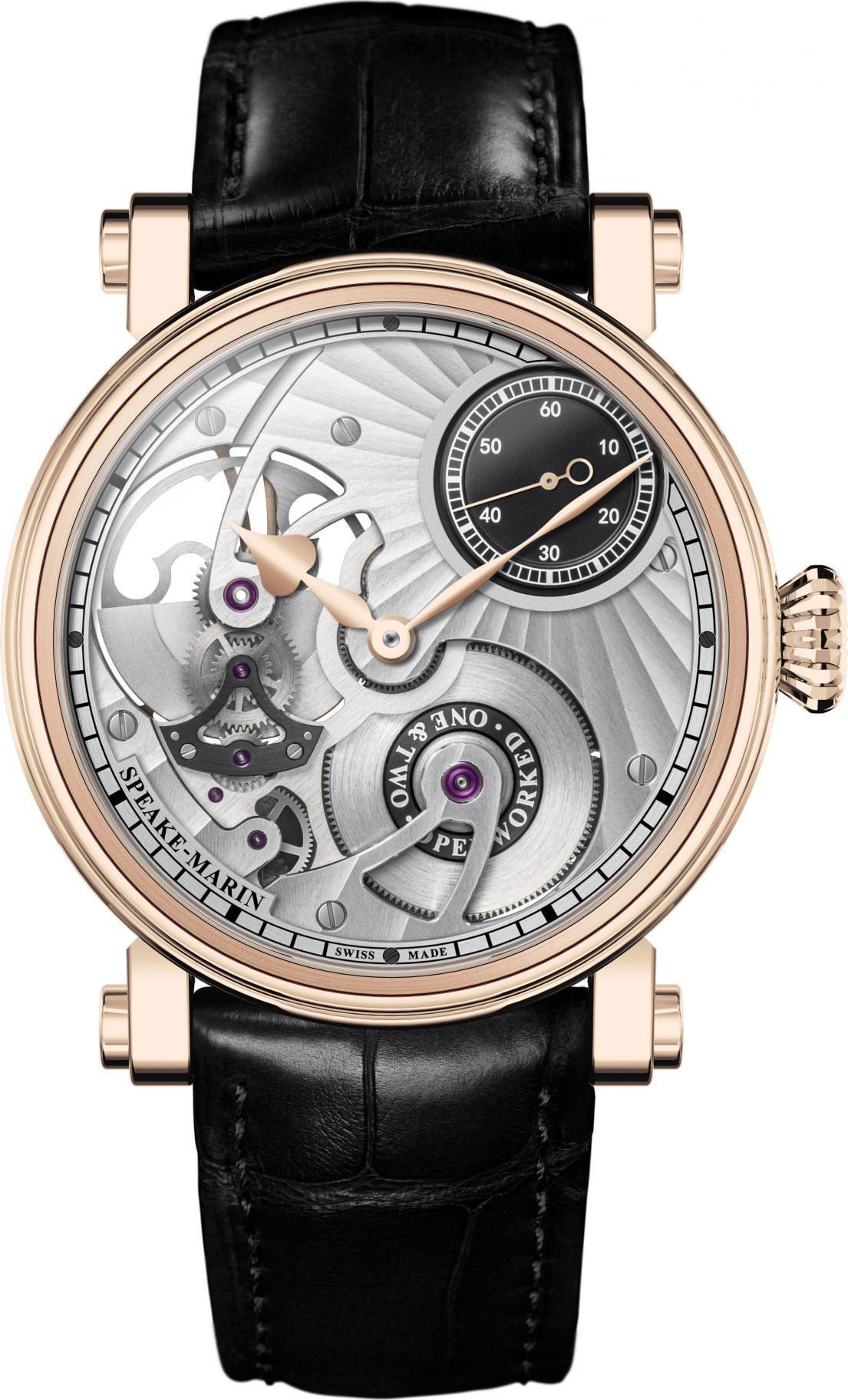 Speake-Marin One & Two Openworked Skeleton Dial 38 mm Automatic Watch For Men - 1