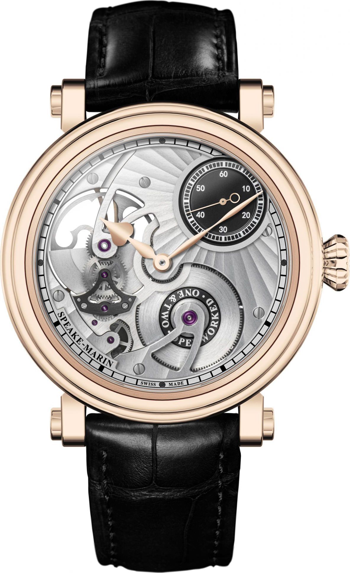 Speake-Marin One & Two Openworked Skeleton Dial 42 mm Automatic Watch For Men - 1