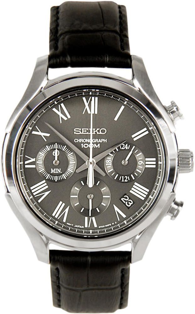 Seiko Dress  Black Dial 40 mm Quartz Watch For Men - 1