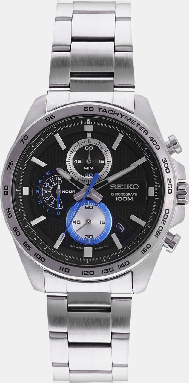 Seiko Neo Sports  Black Dial 44 mm Quartz Watch For Men - 1