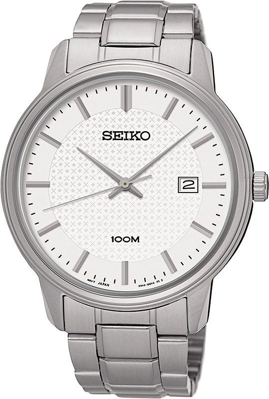 Seiko Promo Plain  White Dial 41 mm Quartz Watch For Men - 1